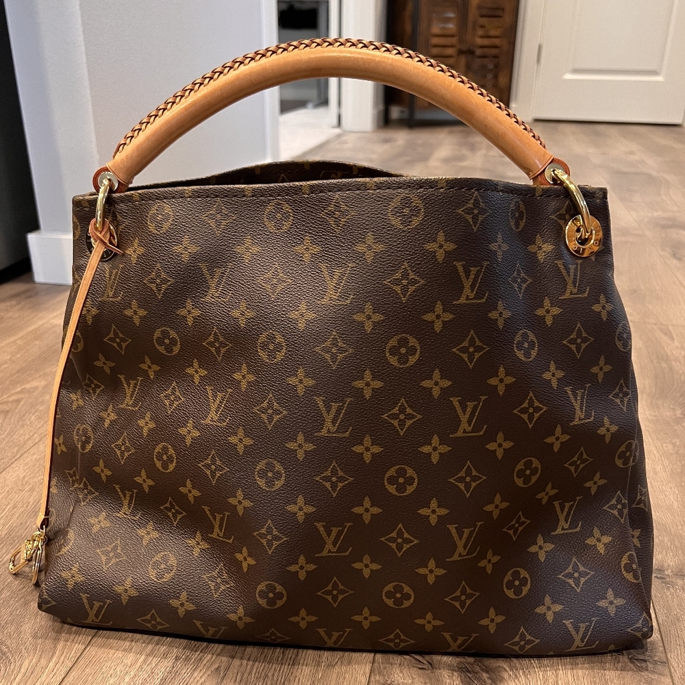 Louis Vuitton Monogram Brown & Tan Top-Handle Tote